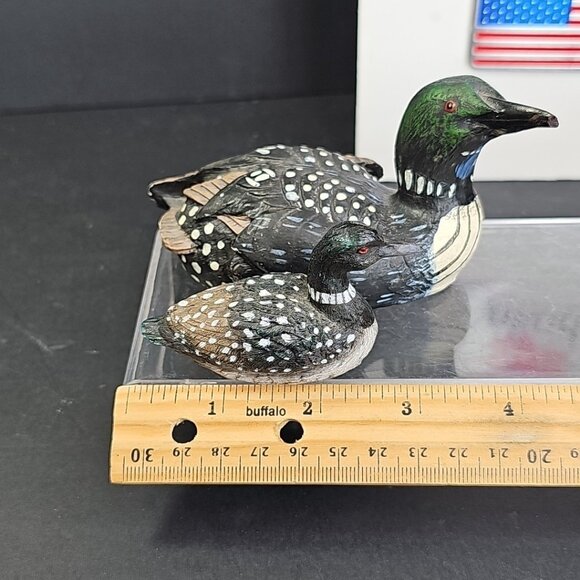 Duck Loon Figurines Resin Bird Decor Painted Animals Mallard Desk Decor - Picture 16 of 16
